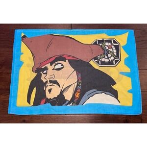 Disney Pillow Case Pirates of the Caribbean Captain Jack Sparrow Animated Cotton
